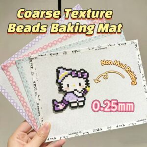 DOKILA Choice | Coarse Textured Perler Beads Ironing Mat | Non-Sticky & No Reside