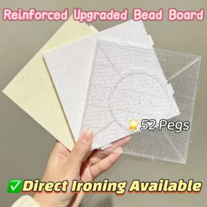 DOKILA Choice | Direct Ironing Available 52-Long Pegs Perler Beads Board | Heat Resistant